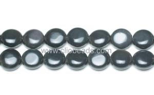 Wholesale Rainbow Obsidian Puffy Coins Gemstone Bead Jewellery Supplies from china suppliers