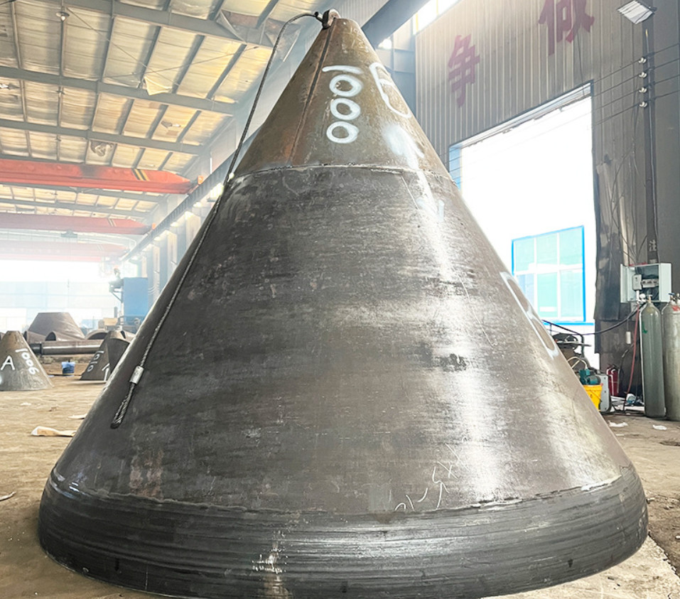 Carbon Steel Conical Head 6mm - 200mm Outer Diameter Flat Bottom Head