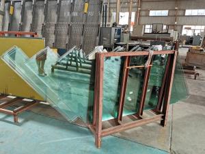 Wholesale Profiled 8mm Custom Cut Glass Panes For Shop Logo from china suppliers