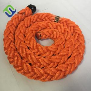 Wholesale 8 Strand Marine Polyester Braided Cable for Vessel Mooring 56mm*220m Polyester Rope from china suppliers