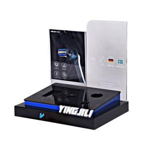 Wholesale Customized Cosmetic Display Stand Tabletop Splendid Telephone Headset Holder Acrylic from china suppliers