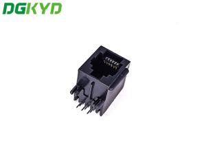 Wholesale DGKYD5721E1166IWA1DB1057 Single Port 180 Degree TAB UP RJ45 Modular Connector With PBT Housing from china suppliers