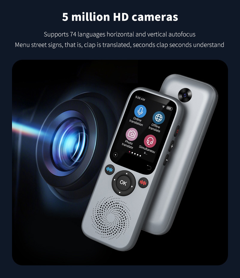ODM Instant Voice Translator recorder with Photo and Text Translation
