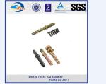 ZhongYue Black Painting Railway Spikes Q235 For Rail Sleeper / Train