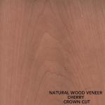 Flat Cut Crown Cut Natural Cherry Wood Veneer 0.15-0.5mm For Panel And Furniture