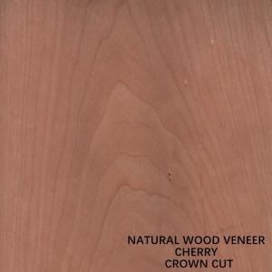 Wholesale Flat Cut Crown Cut Natural Cherry Wood Veneer 0.15-0.5mm For Panel And Furniture Face from china suppliers