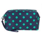 Multi Colored Compact Zipper Pencil Bag Ladies Cosmetic Pouch Polyester