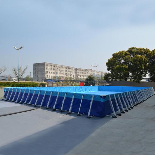 0.9mm Tarpaulin Metal Frame Mobile Swimming Pool Above Ground Inflatable
