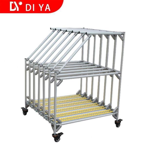 Aluminum Lean Pipe Strengthen Located Clasp Slider Vertical Positioner for Material Rack System