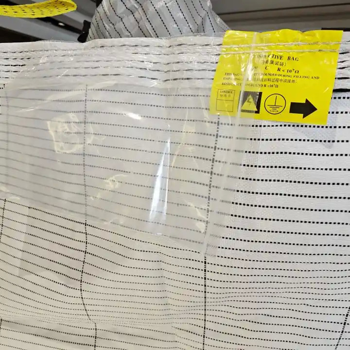 1 Ton FIBC Bulk Bag Big Conductive For Chemical Products Packing