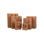 Reusable 250gsm Kraft Spot UV Paper Shopping Bag