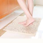 Square Microfiber Anti Slip Foot Mat For Bathroom