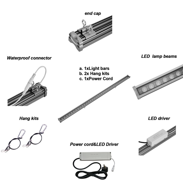 Full Spectrum 20001.6mW UV90 60W LED Grow Light Bar