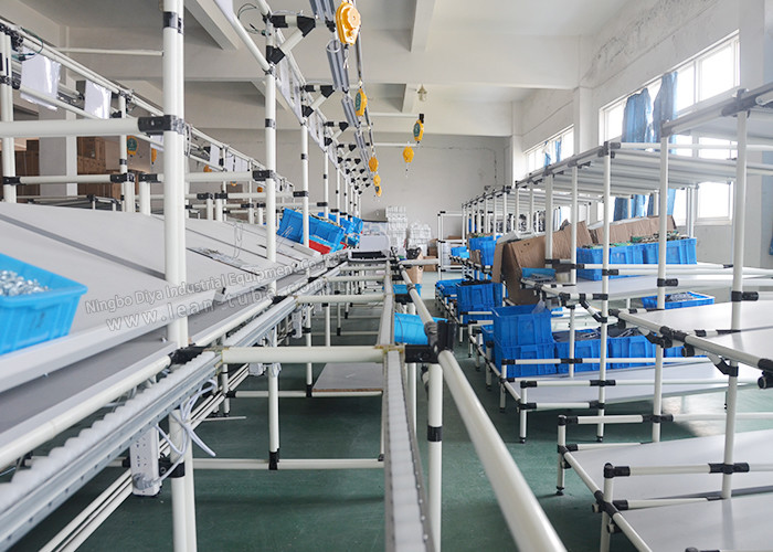 Flexible Lean Automated Production Line Customizable Size With Double Face Conveyor Belt