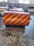 Road Safety Traffic Sign Chevron Reflective Sheeting Vinyl With Red / Yellow