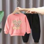 Boys And Girls Children'S Long Sleeve Set Cartoon Pattern