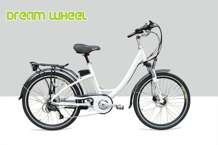 Gear Motor Electric Urban Bike 48V 500W With Tektro Hydraulic Disc Brake
