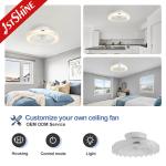 110-240V/50-60Hz Input Voltage 20 Inches White Fancy ABS Hidden Blades Remote