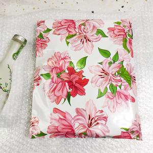 Wholesale 0.06mm Colorful Flowers Custom Poly Mailers With Logo Self Sealing Tear Resistant from china suppliers