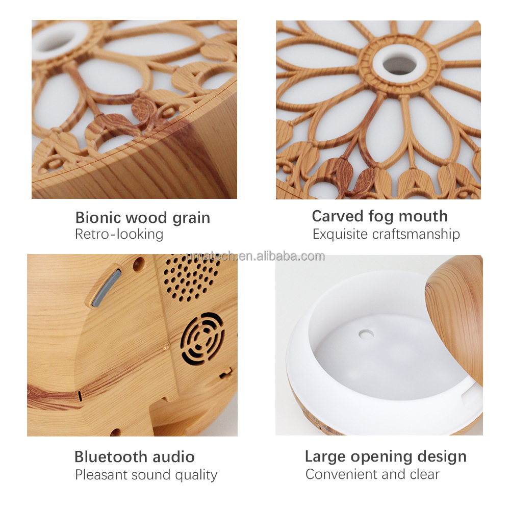 Capacity＞200ml Private Mold Ultrasonic Essential Oil Bluetoooh Aroma Diffuser for Home