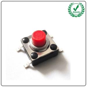 Wholesale Stretch Cover Waterproof Tact Switch 4 Pin SMD Red Silicone Button from china suppliers