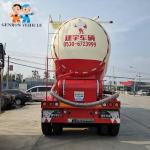 Diesel Engine 50 Ton V Shape 3 Axles Cement Bulk Trailer
