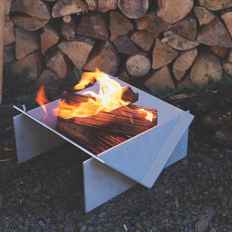 Detachable Corten Steel Firepit GN-FP-333 Outdoor Heating Natural Rusted Fire Pit