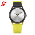 Durable Silicone Japan Movt Womens Watch Round Face With Screen Printing Logo