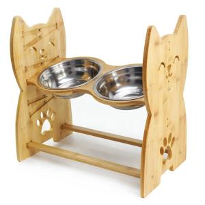 Wholesale 19cm 23.8cm Stainless Steel Elevated Dog Bowls BPA Free from china suppliers