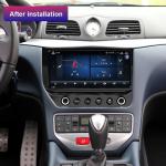 Android 10 Car Radio Fascia Black Screen Carbon Fiber For Maserati GT/GC