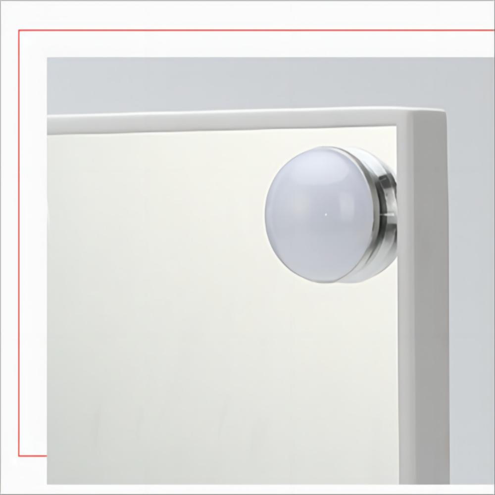 Hollywood Style LED Vanity Mirror with Large Custom Big Fill Body Makeup and Extra LOGO