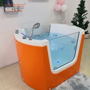 Wholesale Small Baby SPA Bathtub Massage Function Newborn Baby Bath Spa Tub With LED Lights from china suppliers