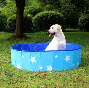Wholesale High quality Blue &amp; Pink Pet Swimming Pool Portable Pool Dogs Cats Bathing Tub Bathtub Wash Tub Foldable Pet Bath Pool from china suppliers