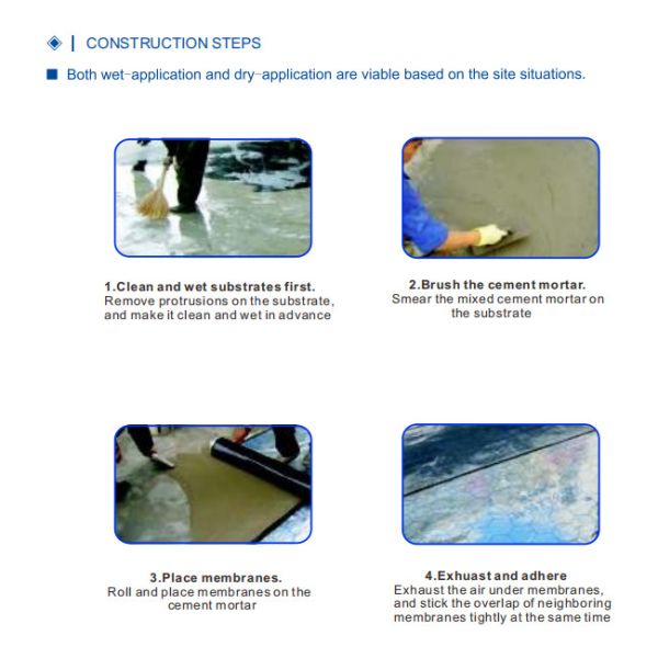 Bondsure® PET Self Adhesive Waterproofing Membrane Aluminum Foil Covered