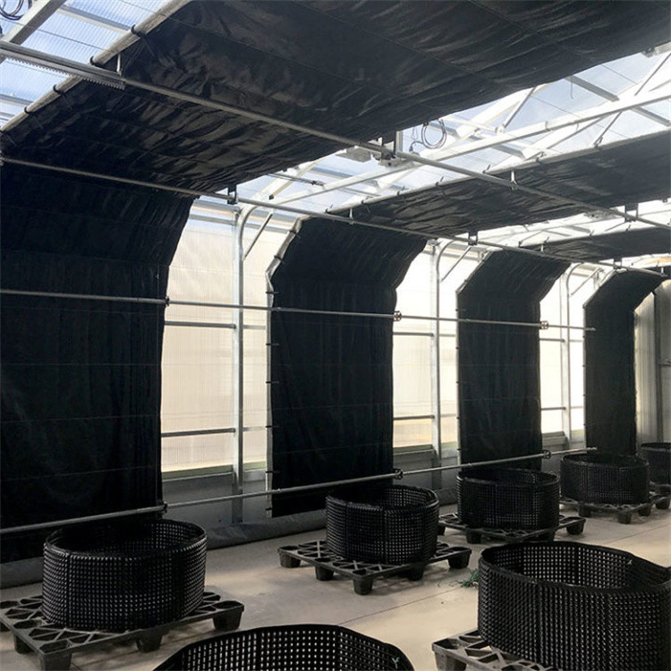 Agricultural Single Span Automatic Blackout Greenhouse herb Light Dep Solutions