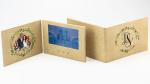 7 inch A5 size custom print video brochure card for wedding invitation, LCD
