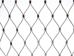 Wholesale 304 316L high strength decorative hand-woven Stainless Steel Rope Wire Mesh ferrule cable Zoo Mesh from china suppliers