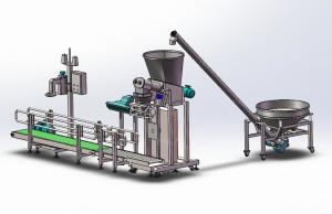 Wholesale High Precision Semi Automatic Filling Machine , paper bag packing Machine For 10kg 50kg Wheat Flour / Milk Powder from china suppliers