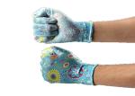 Nitrile Coated Garden Work Gloves Polyester Liner Clear Safety Gloves