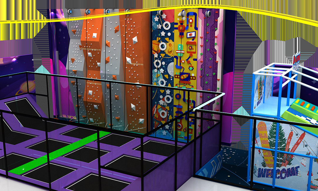 Large Size Kids Indoor Commercial Playground Equipment 2-12 Years Old For Business