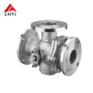 Wholesale Three Way Titanium Ti Ball Valves Gr2 DN 15 Class 150-2500 Flanges Ball Valve For Water Treatments from china suppliers