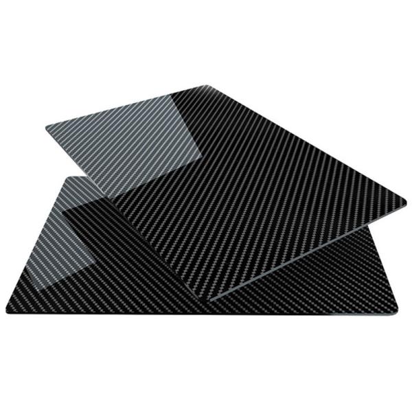 T300 3K 100% Full Carbon Fiber Sheet Twill Glossy Forged Plate Customized Size