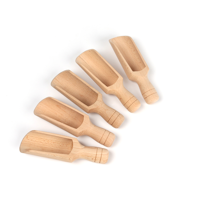Wooden Small Little Mini Scoop Salt Sugar Coffee Spoon Tool Kitchen Tool