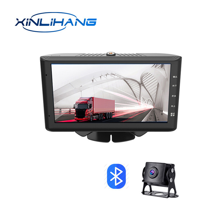 7inch Android GPS Navigation Full HD Truck Car DVR Camera Dash Cam 2CHs