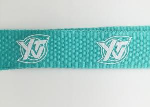 Wholesale Custom Recycled Lanyards , White Logo Event Staff Lanyards Printing from china suppliers