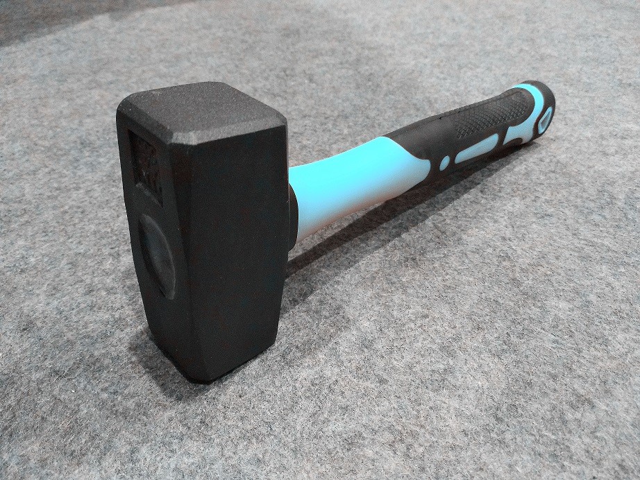 Stoning hammer(XL-0068) with powder coated surface, colored rubber handle and reasonable price