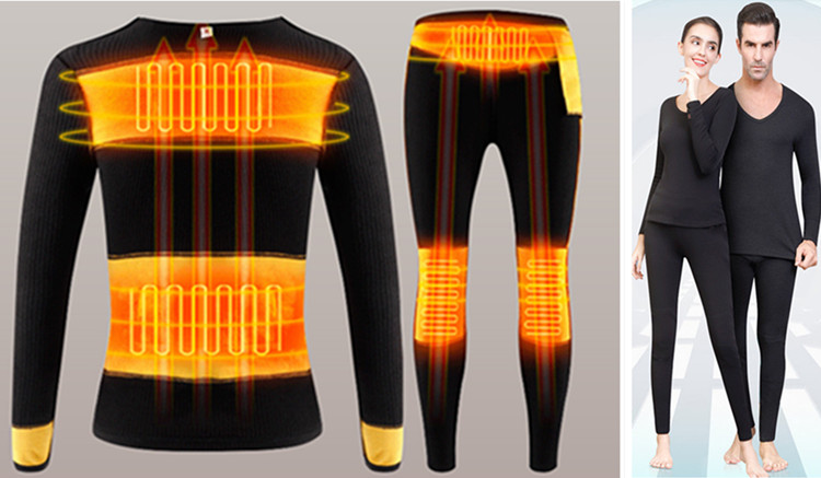 Breathable Thermal Underwear Pants Carbon fiber Heating element