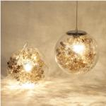 E27 28CM Glass Ball Pendant Lamp