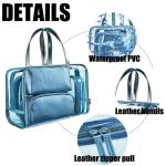 Girls Leather PVC Cosmetic Toiletry Bags For Vacation