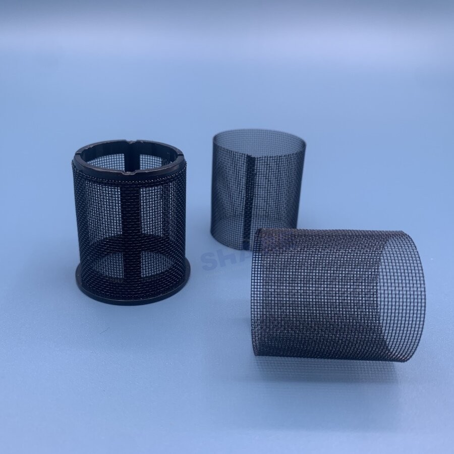 Custom Polyester Filter Mesh Cylinder Tubes Vertical Oblique Seam Ultrasonic Welding
